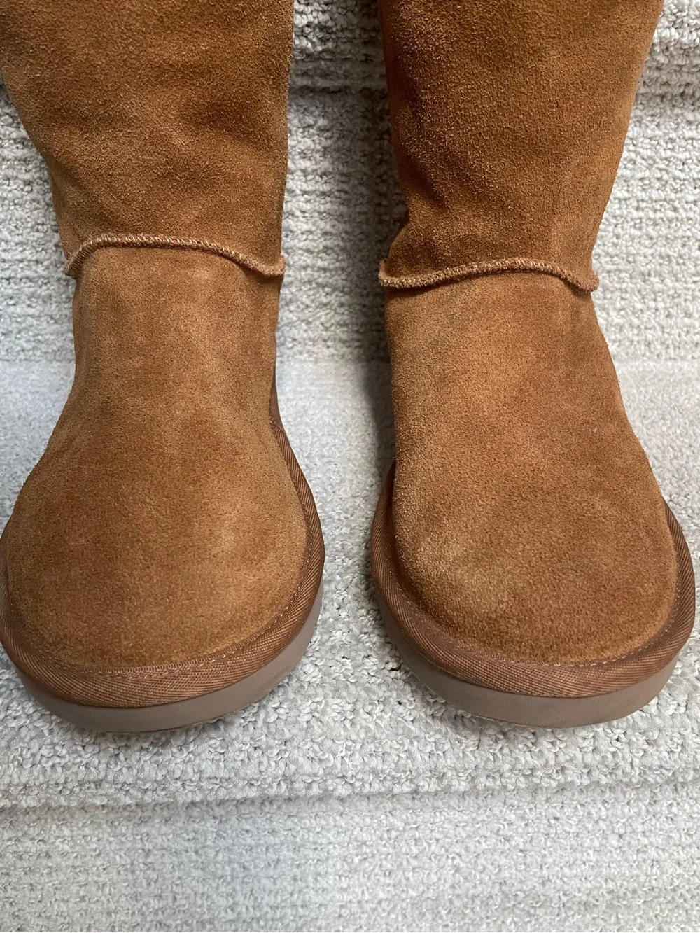 Koolaburra by UGG Womens Andrah Suede Faux Fur Boots Chestnut Size 7 Winter